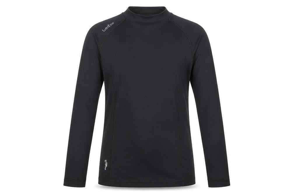 Wed'ze Girls Black  Polyester Pullover Polo Size 12 Years Mock Neck Pullover