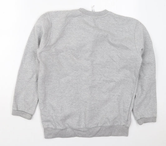 Pep&co Mens Grey  Cotton Pullover Sweatshirt Size S