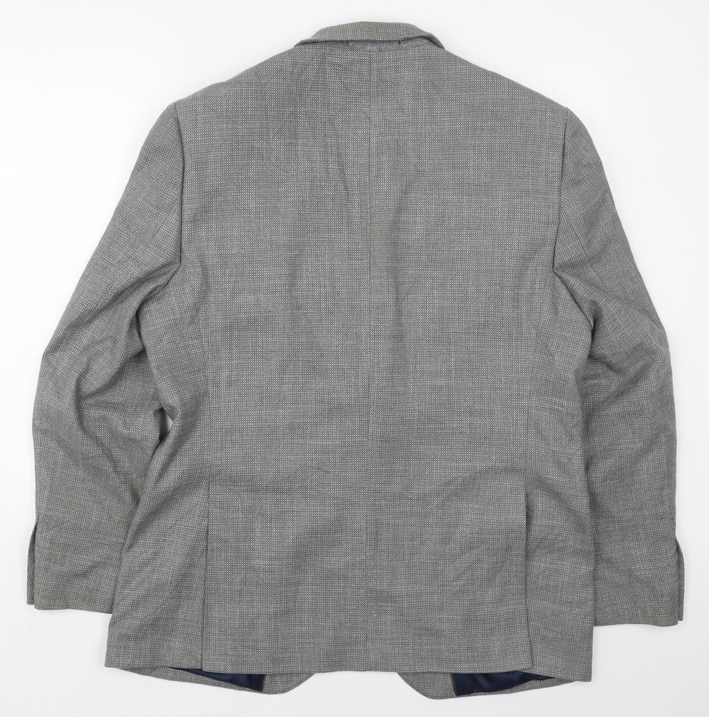 Marks and Spencer Mens Grey  Polyester Jacket Suit Jacket Size 42