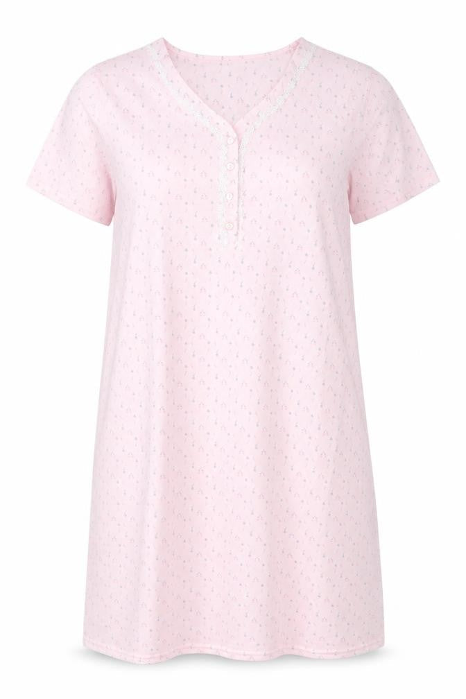 Matalan Womens Pink Floral Polyester Top Dress Size 12