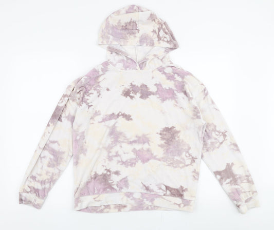 Jeff & Co Womens Multicoloured  Polyester Pullover Hoodie Size 10  Pullover