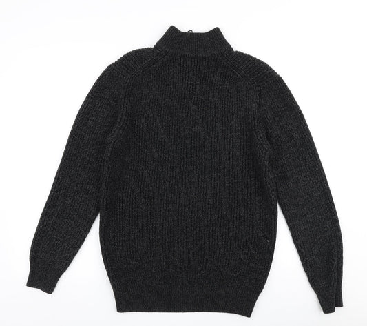 NEXT Mens Grey High Neck  Acrylic Pullover Jumper Size M
