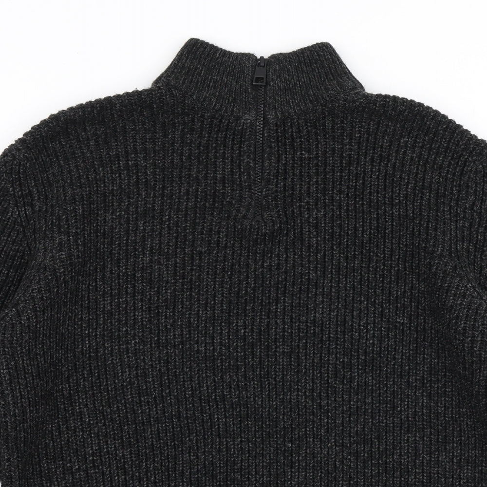 NEXT Mens Grey High Neck  Acrylic Pullover Jumper Size M