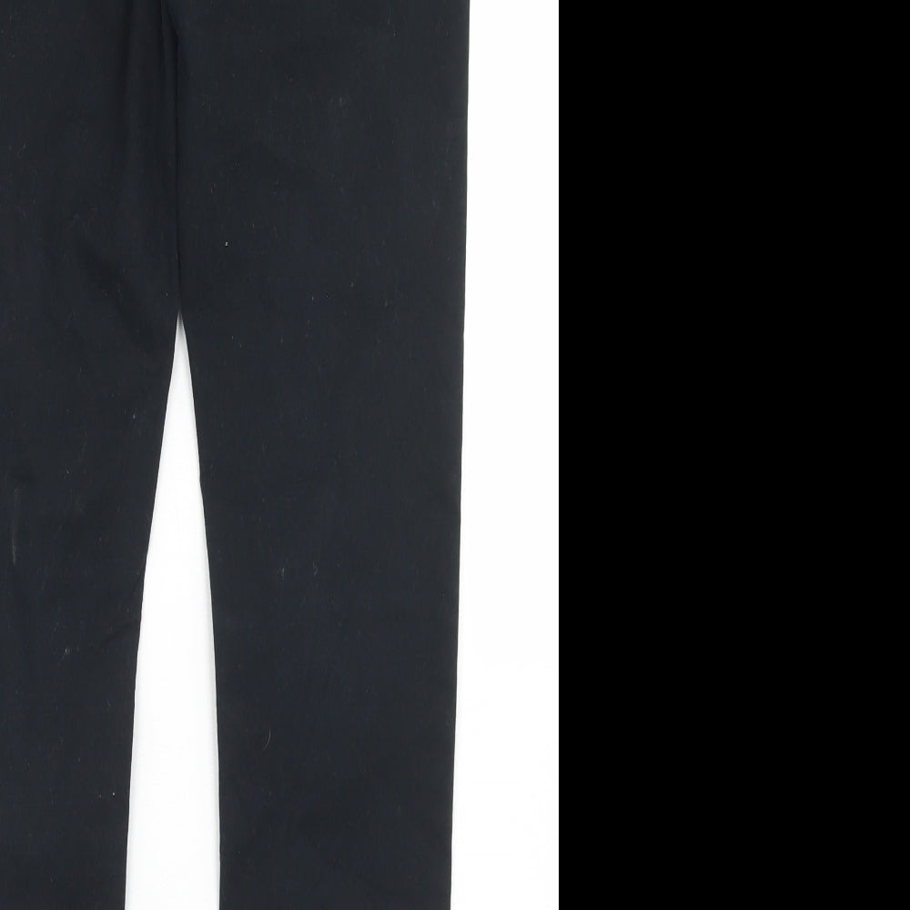 Matalan Womens Black  Cotton Skinny Jeans Size 10 L27 in Regular Button