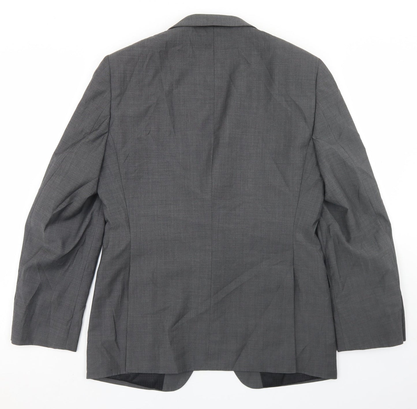 OneSix5ive Mens Grey  Wool Jacket Blazer Size 38