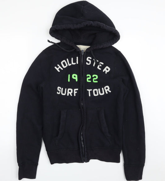 Hollister Womens Blue  Cotton Full Zip Hoodie Size S  Zip - SURF TOUR