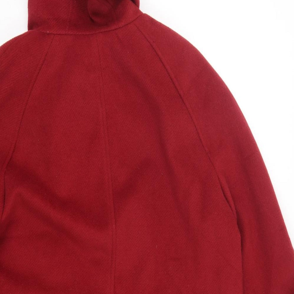 Marks and Spencer Womens Red   Overcoat Coat Size 14