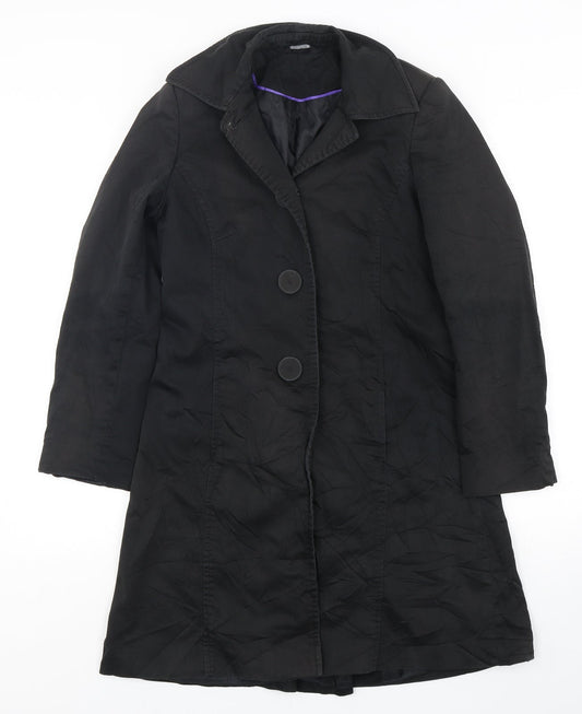 South Womens Black   Overcoat Coat Size 10