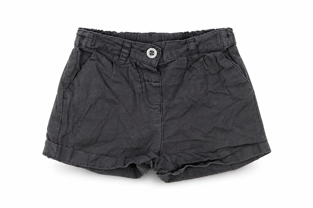 NEXT Baby Grey  Cotton Cropped Trousers Size 9-12 Months  Button