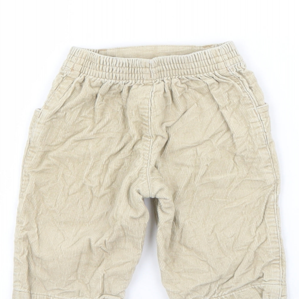 Marks and Spencer Baby Beige  Cotton Capri Trousers Size 3-6 Months