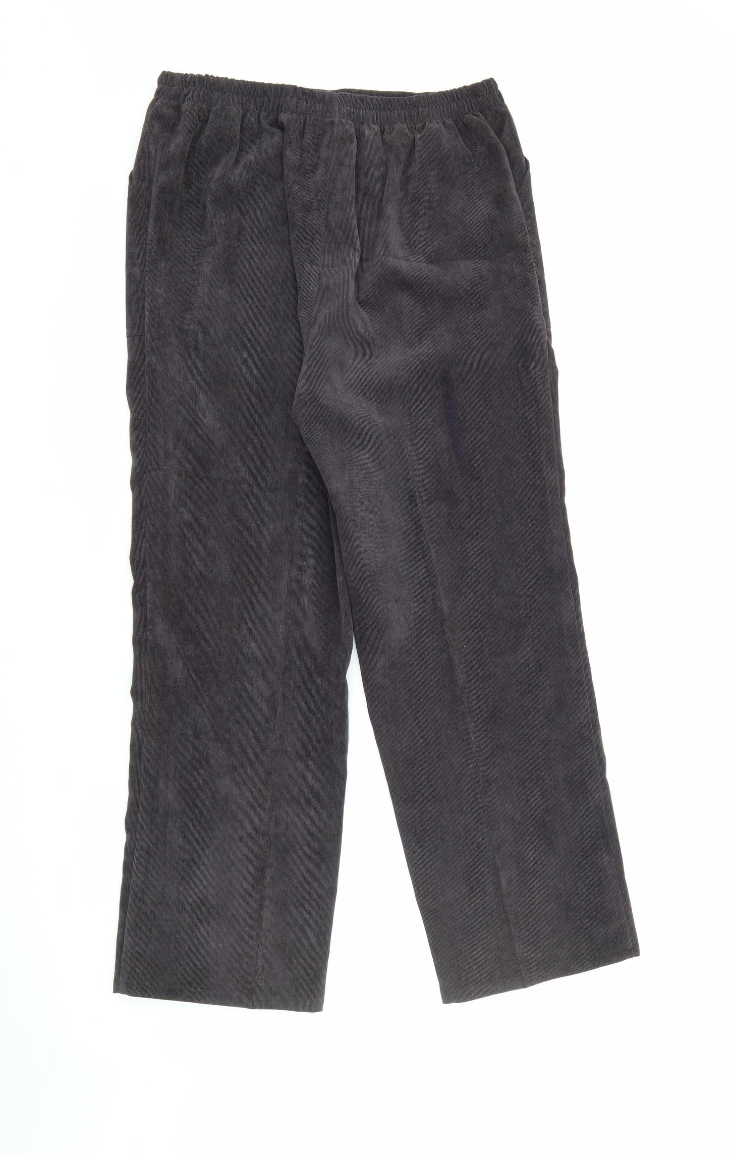 Afibel Womens Purple  Polyester Trousers  Size 10 L25 in Regular