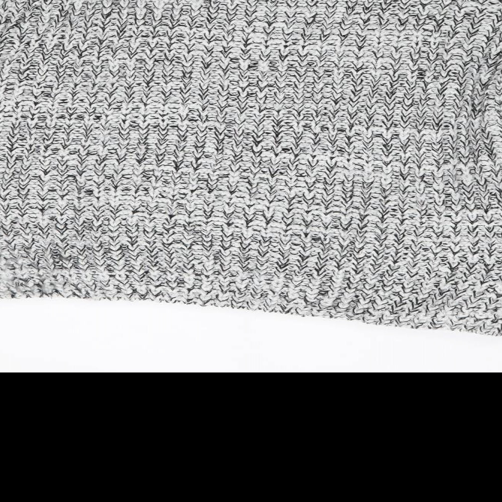New Look Womens Multicoloured Mock Neck  Acrylic Pullover Jumper Size M
