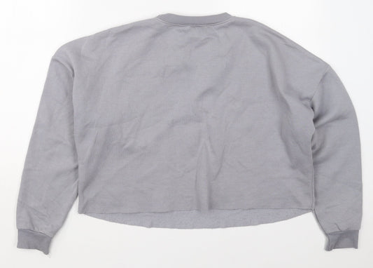 New Look Girls Grey  Polyester Pullover Sweatshirt Size 14-15 Years  Pullover - Boston