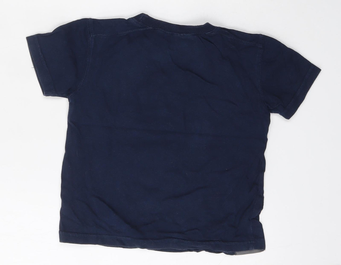 Irish Football Association Boys Blue  Cotton Basic T-Shirt Size 2-3 Years Round Neck