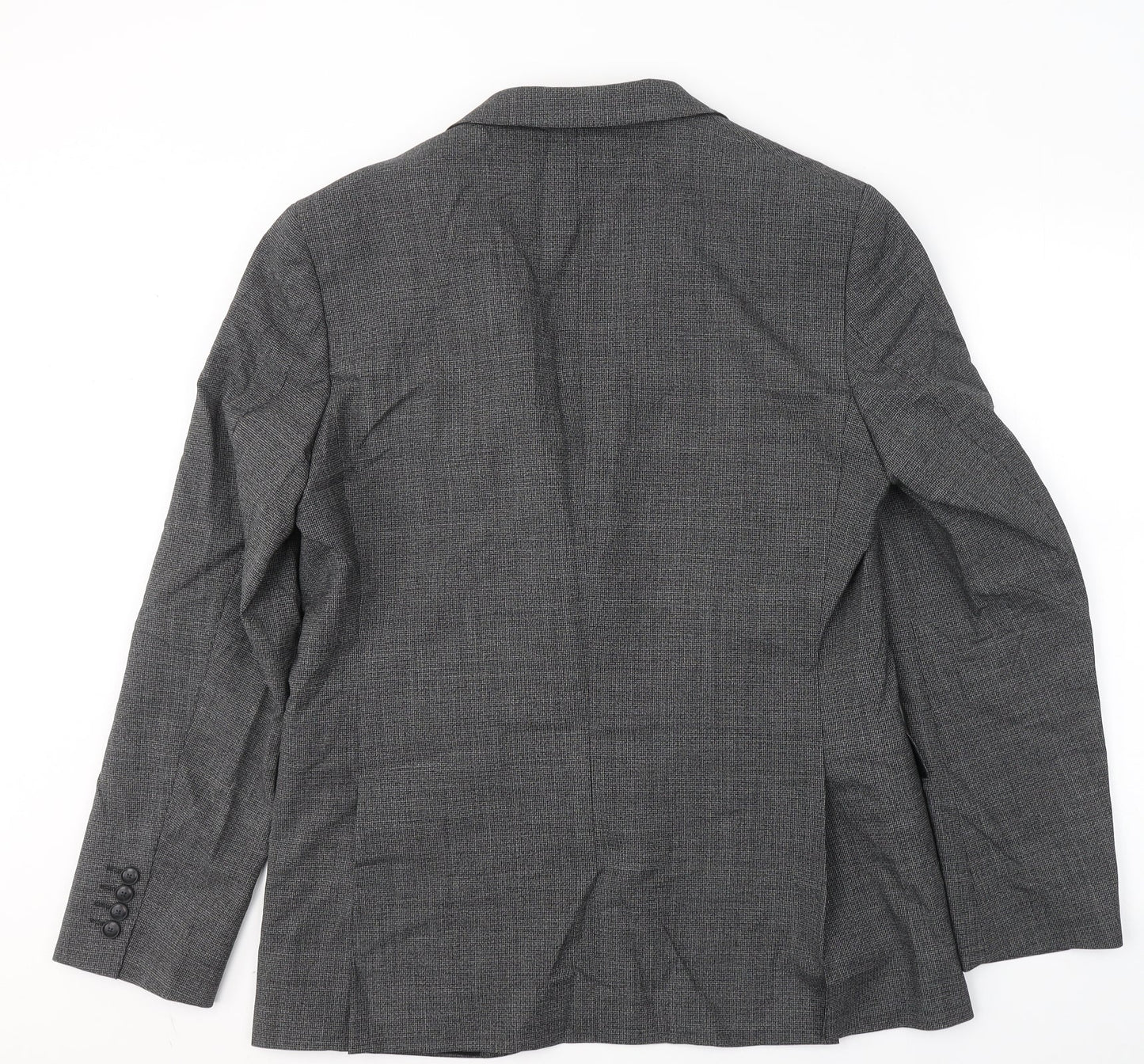 Marks and Spencer Mens Grey  Polyester Jacket Suit Jacket Size L
