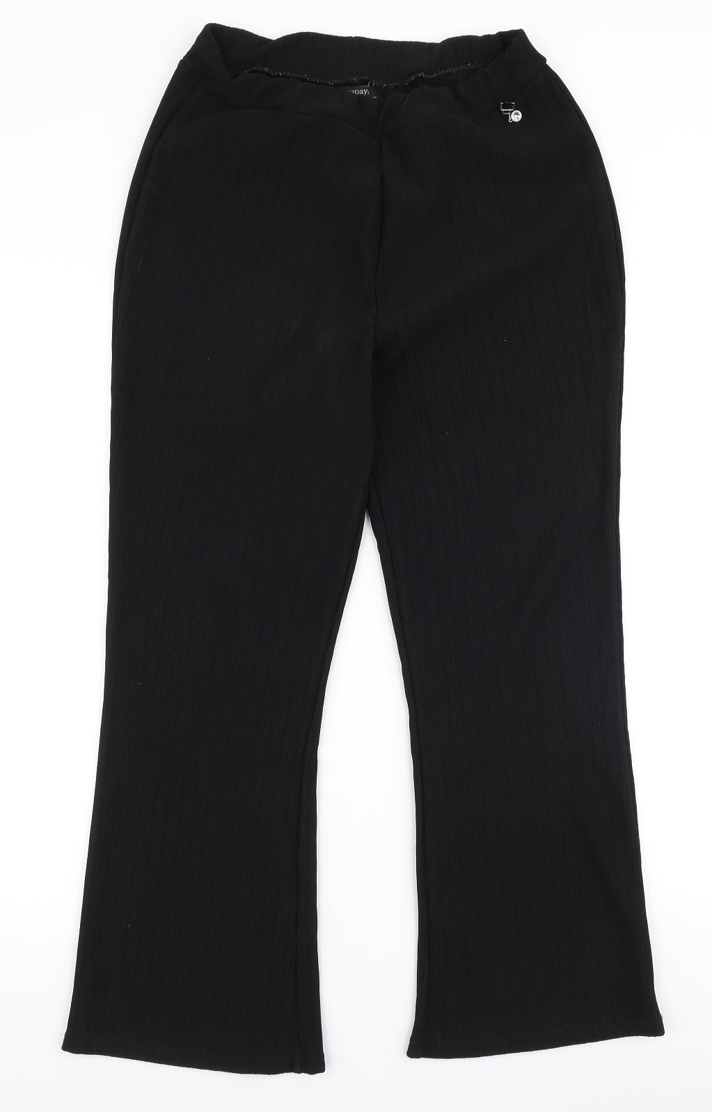 Papaya Womens Black  Polyester Dress Pants Trousers Size 14 L26 in Regular