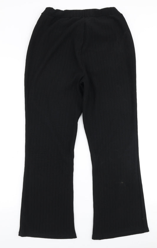 Papaya Womens Black  Polyester Dress Pants Trousers Size 14 L26 in Regular