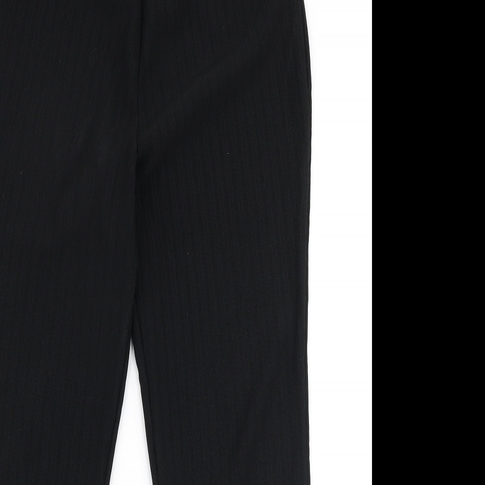 Papaya Womens Black  Polyester Dress Pants Trousers Size 14 L26 in Regular
