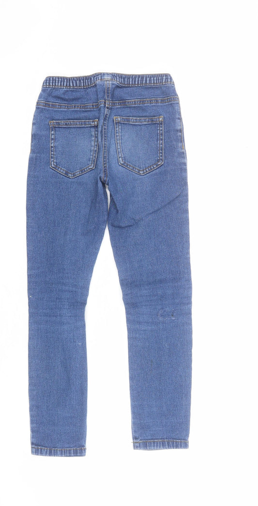 Topolino Girls Blue  Cotton Jegging Jeans Size 8 Years  Regular Pullover