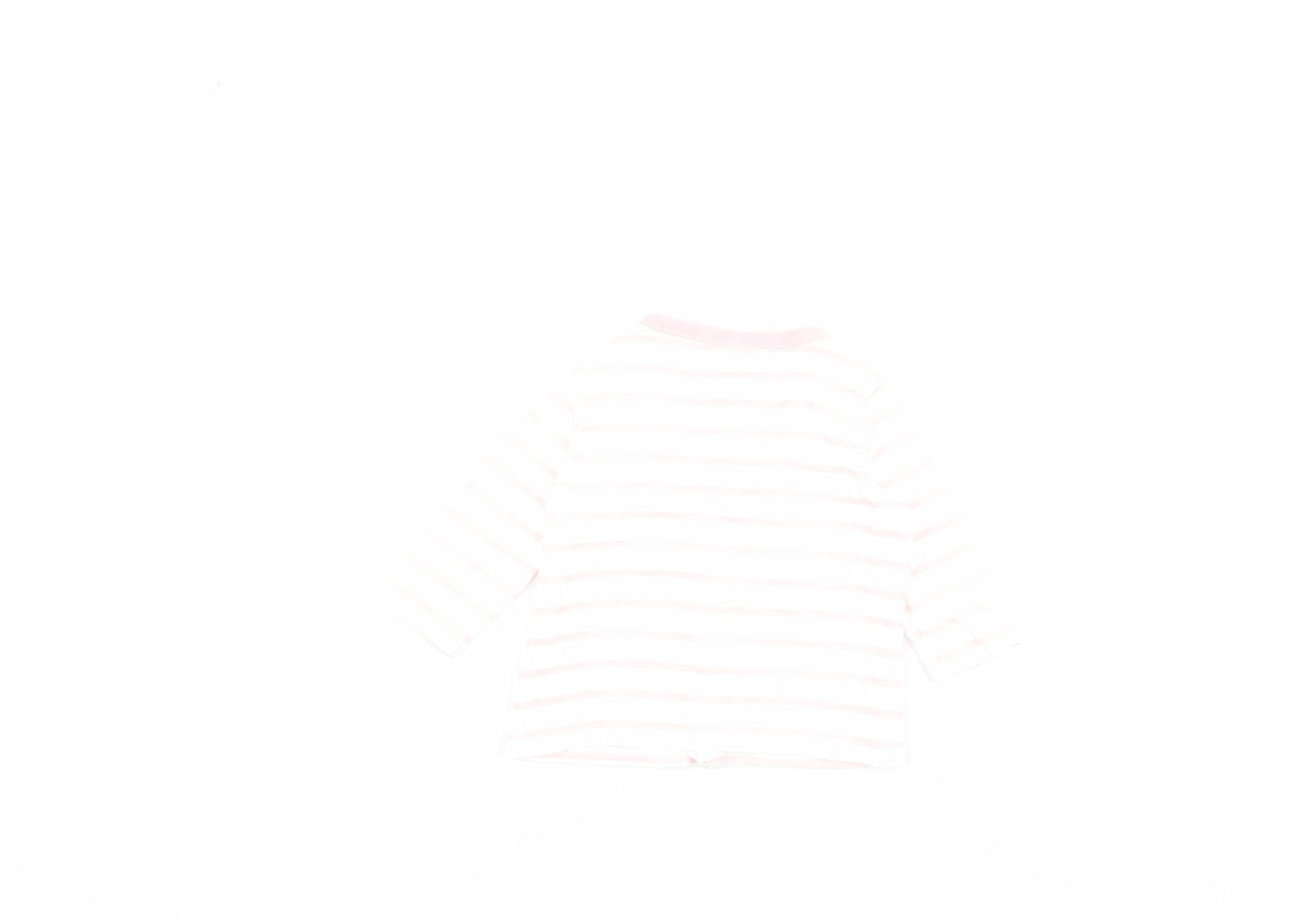 F&F Baby Pink Striped  Jacket  Size 0-3 Months   Snap - 0-1 month