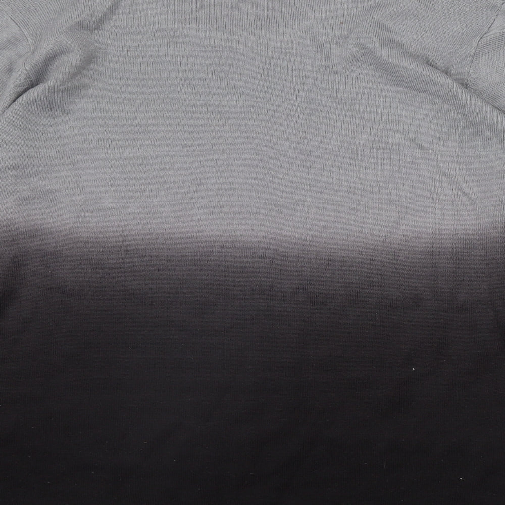 Fay Louise Womens Grey Round Neck  Acrylic Pullover Jumper Size M