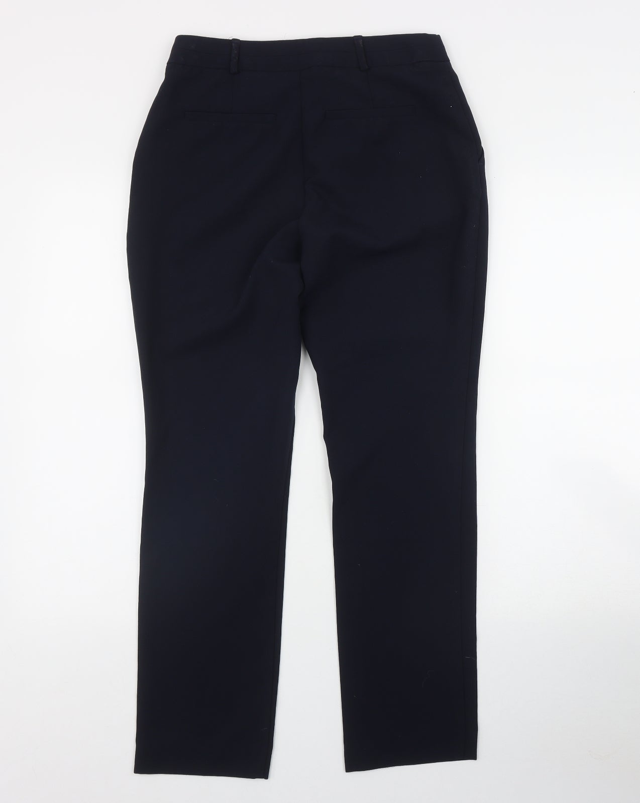 Dunnes Stores Womens Blue  Polyester Trousers  Size 8 L29 in Regular Zip