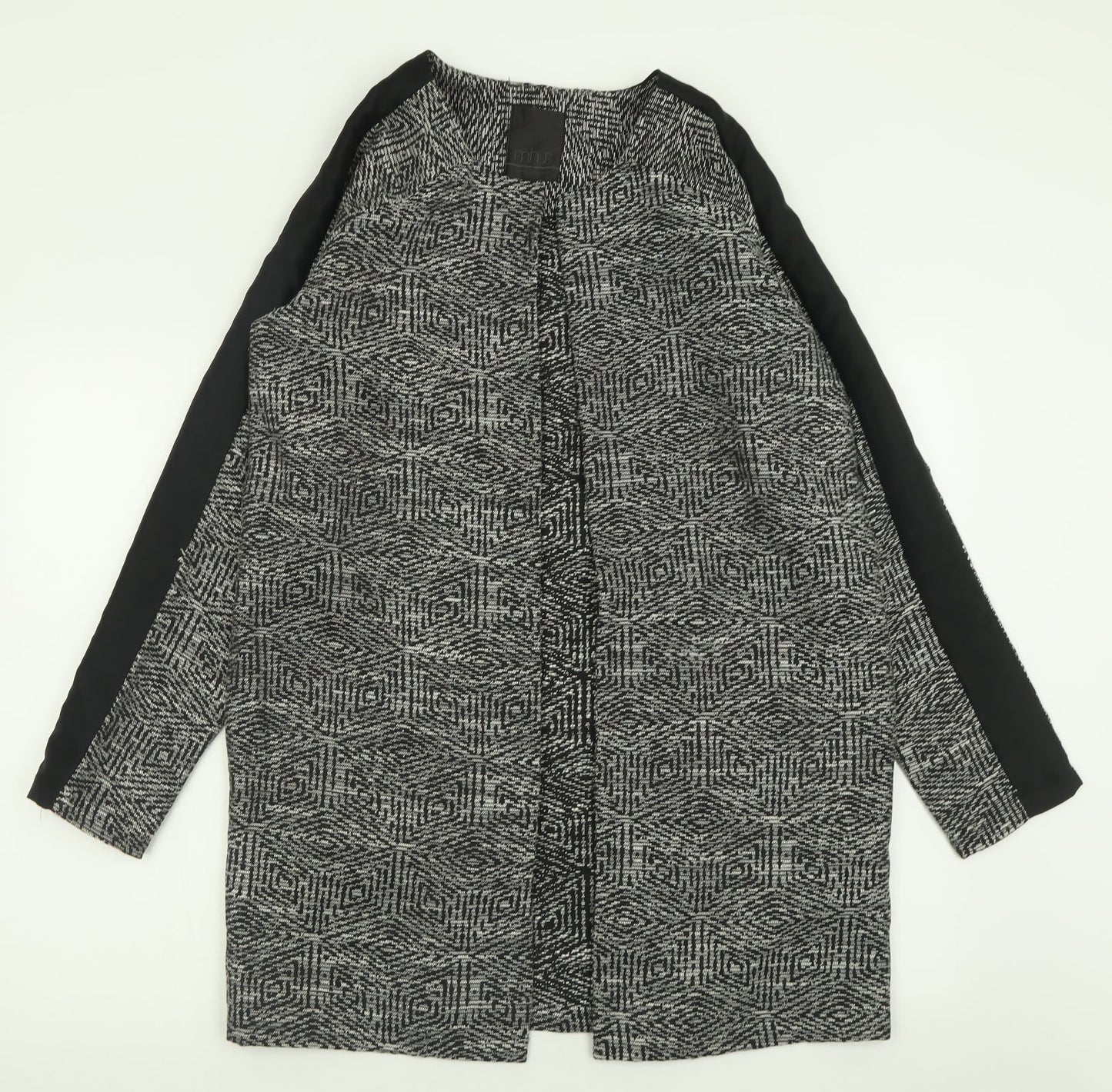 Minus Womens Black Geometric  Jacket Blazer Size 10