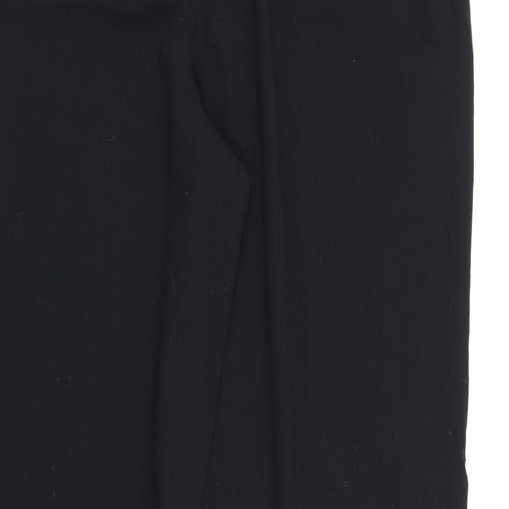 Vent des Bois Womens Black  Polyester Trousers  Size 16 L29 in Regular Tie