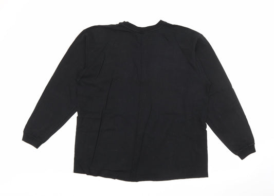 Sydney Opera House Womens Black  Cotton Pullover Sweatshirt Size XL