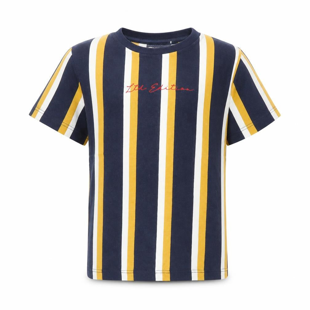 NEXT Boys Blue Striped 100% Cotton Pullover Polo Size 6 Years Crew Neck Pullover - 'Ltd Edition'