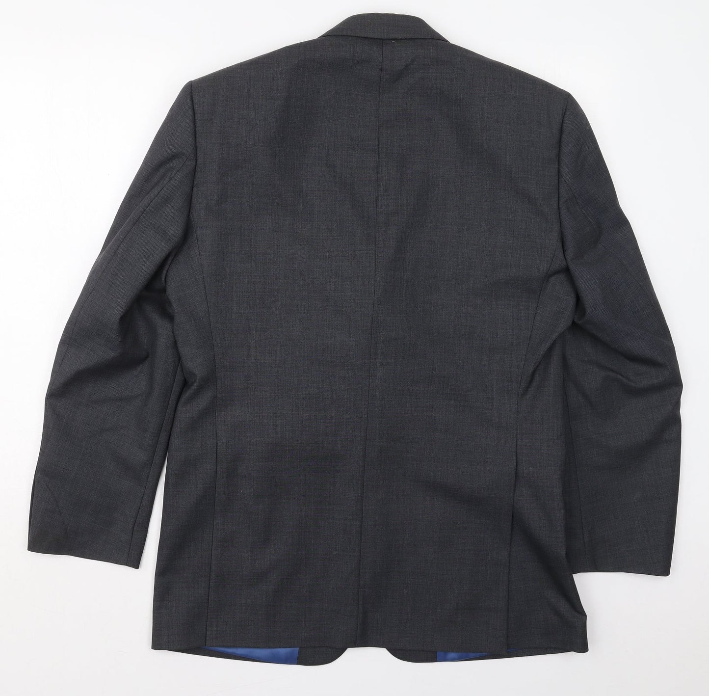 John Lewis Mens Grey  Wool Jacket Suit Jacket Size 38