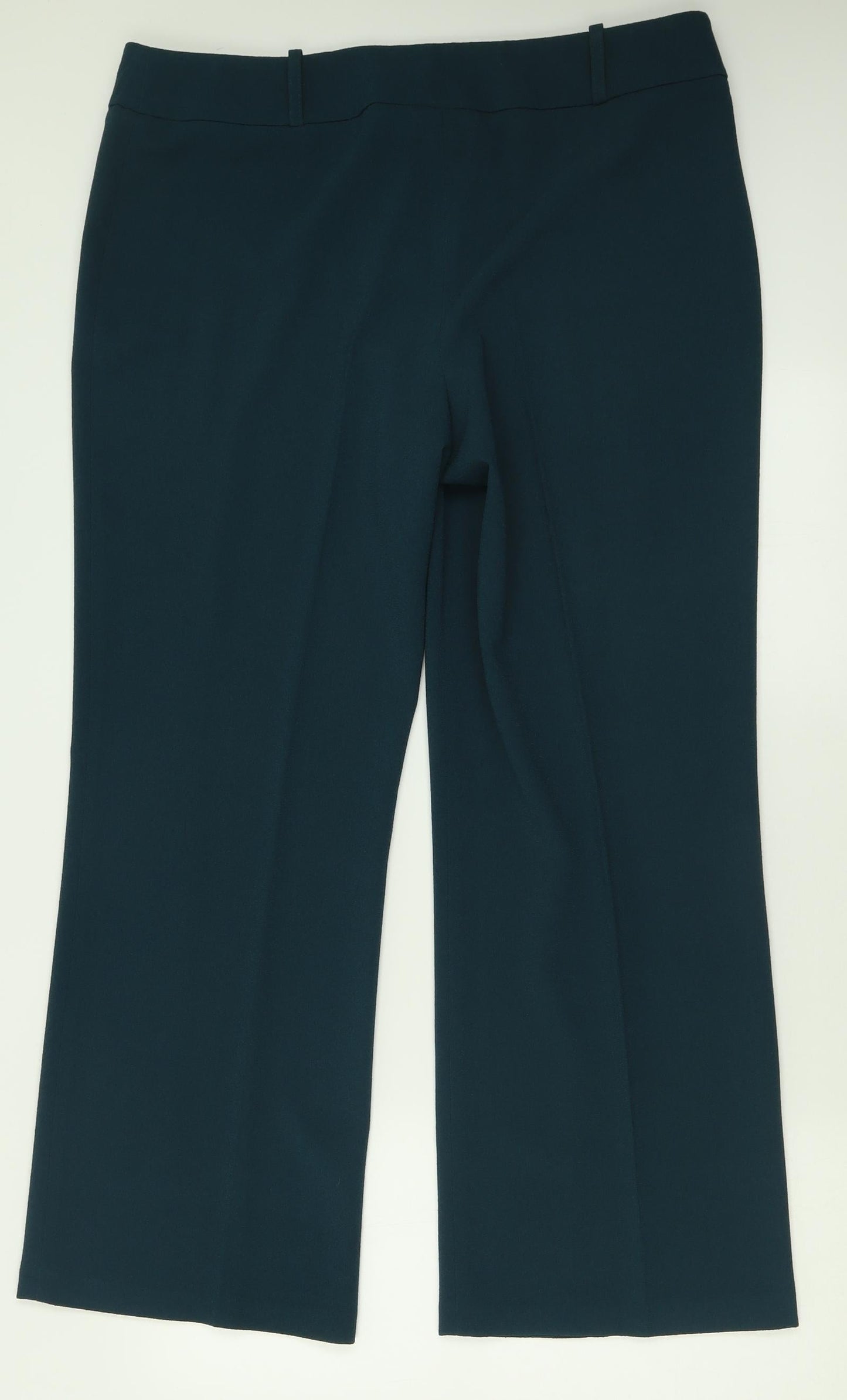 Vogue Womens Green  Polyester Trousers  Size 16 L30 in Regular Button