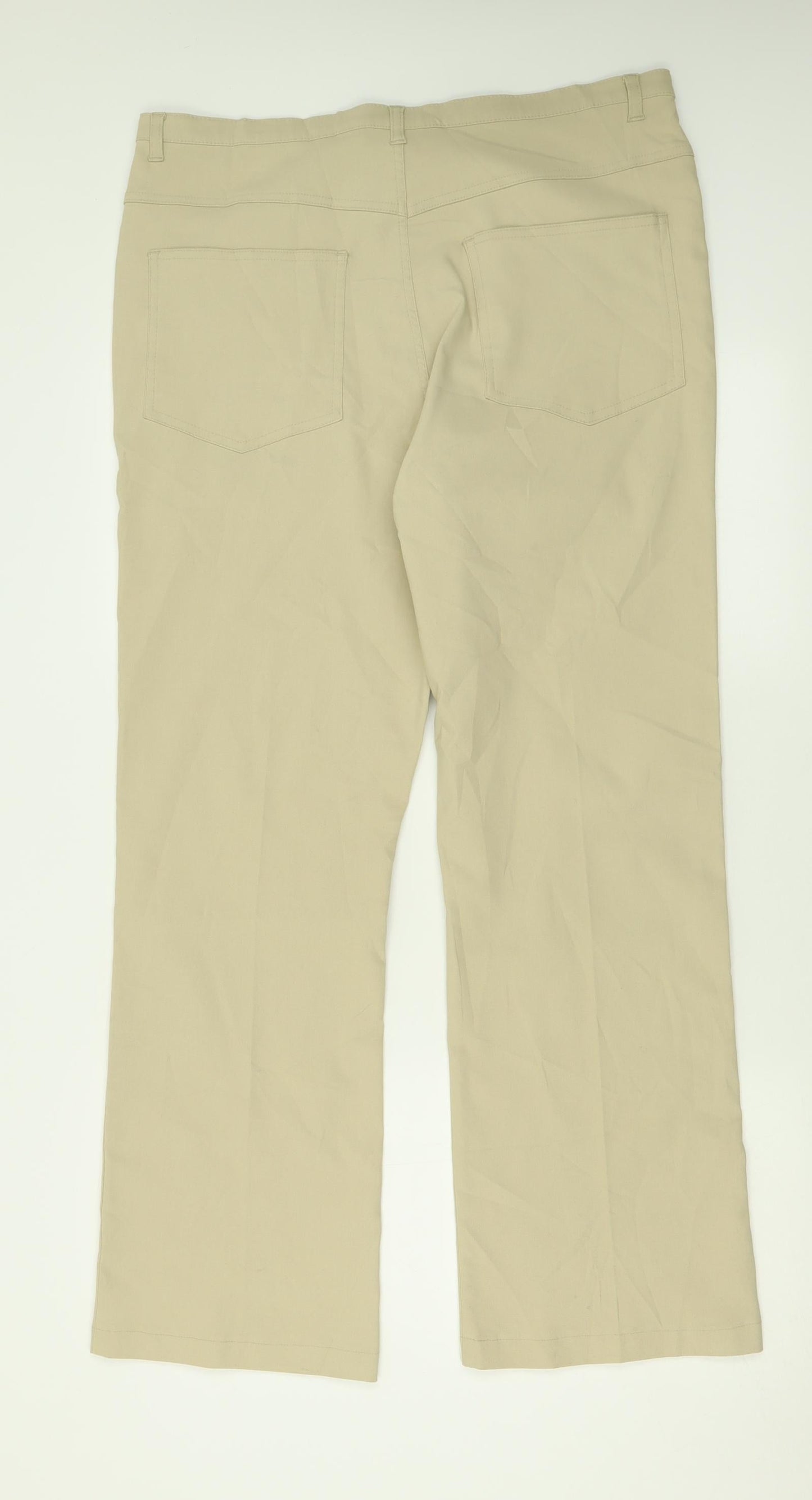Mackays Womens Beige  Polyester Trousers  Size 20 L30 in Regular Button