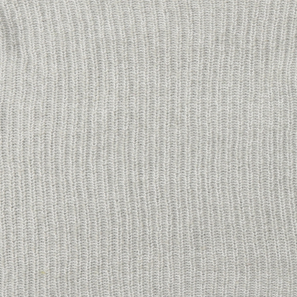 New Look Womens Grey Round Neck  Acrylic Pullover Jumper Size M
