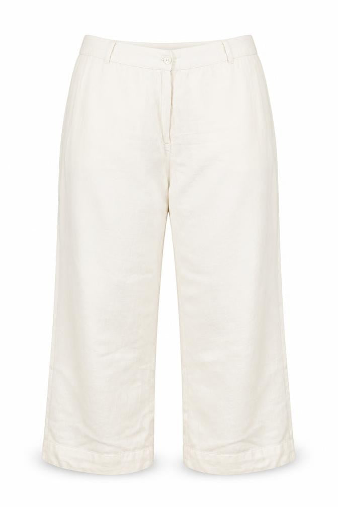 Casual Comfort Womens White  Viscose Trousers  Size 20 L24 in Regular Zip