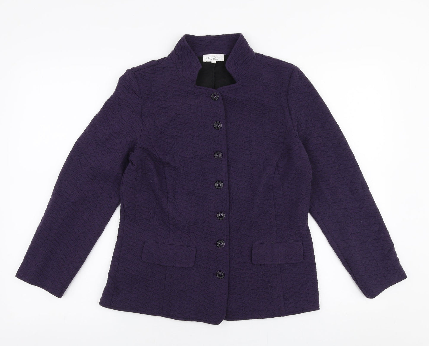 ERFO Womens Purple   Jacket Blazer Size 8  Button