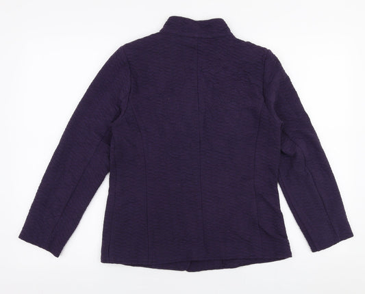 ERFO Womens Purple   Jacket Blazer Size 8  Button