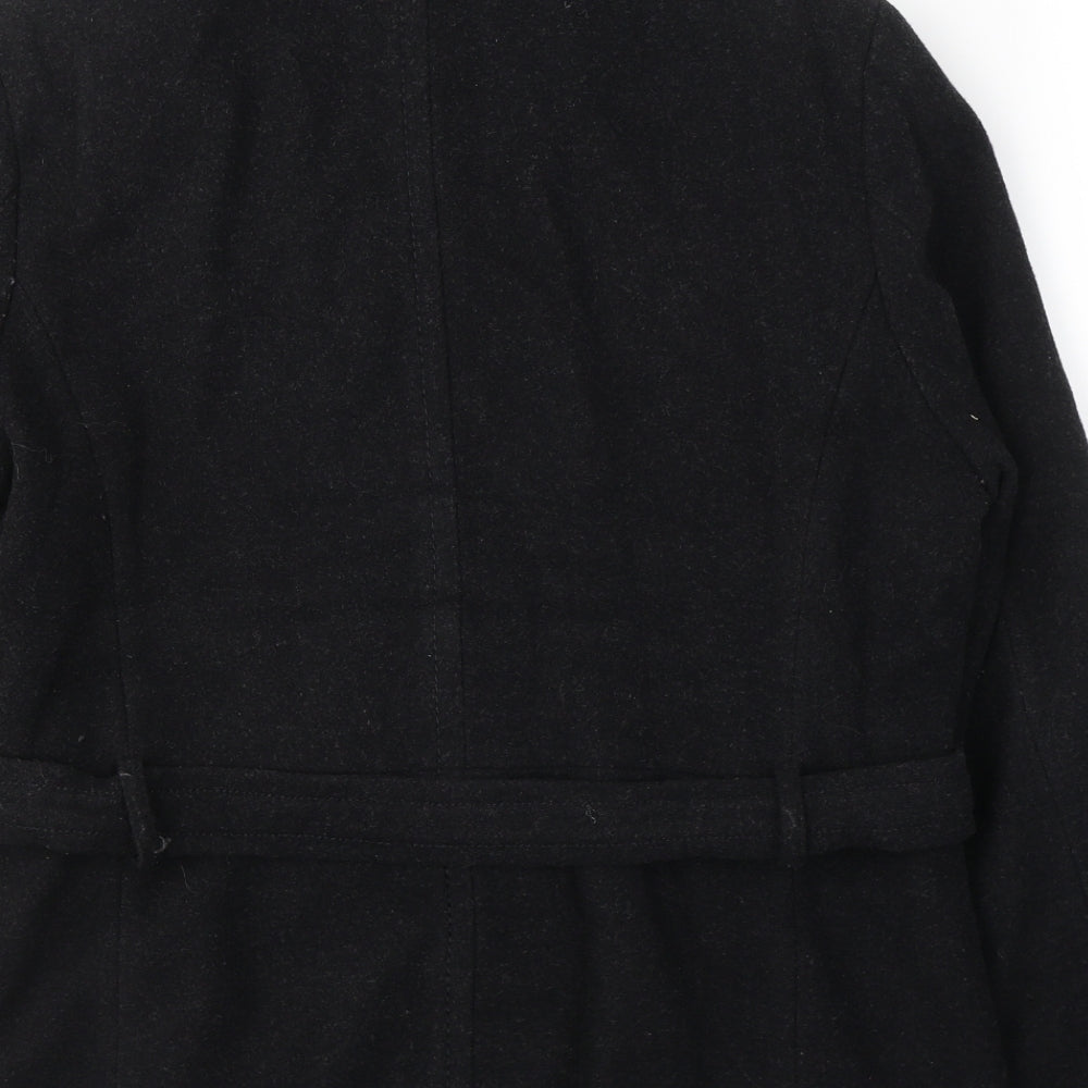 Lakeland Womens Black   Pea Coat Coat Size 14  Button