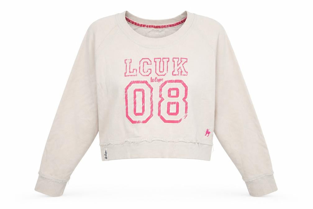 Womens UK 14 Regular Lee Cooper Ivory Pullover Tight-Knit