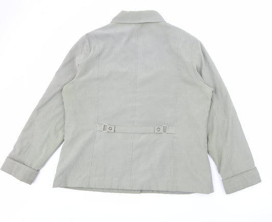 Finesse Womens Green   Jacket  Size 18  Snap