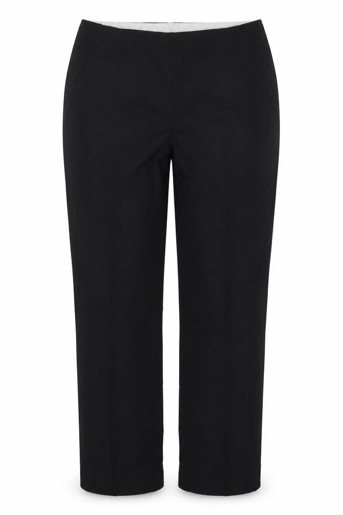 Marks and Spencer Womens Black  Polyester Trousers  Size 36 in L30 in Regular Zip