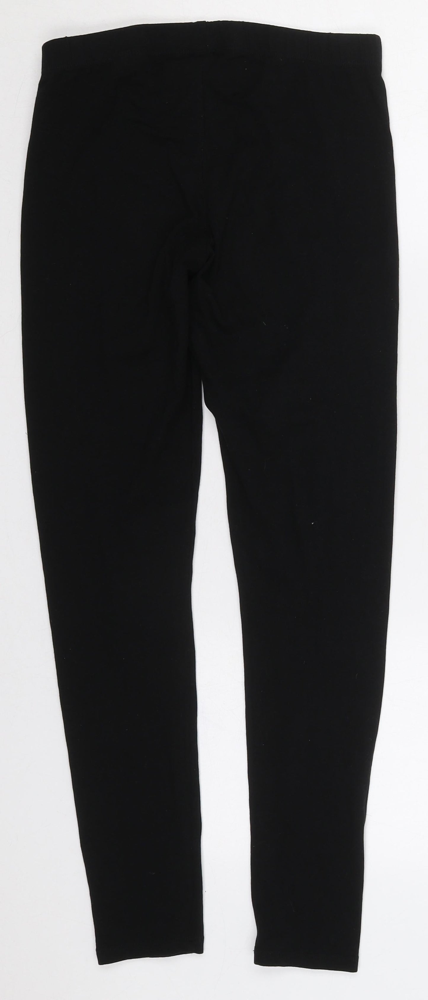 H&M Womens Black  Cotton Carrot Leggings Size S L26 in