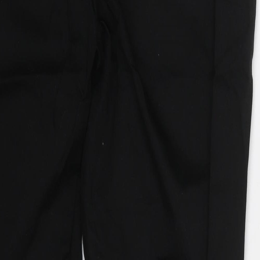 Dunnes Womens Black  Cotton Trousers  Size 10 L27 in Regular