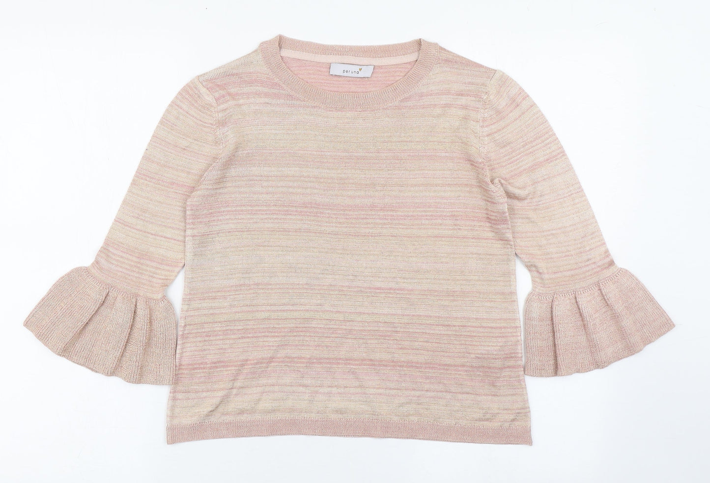 Per Una Womens Pink Boat Neck  Polyester Pullover Jumper Size 8