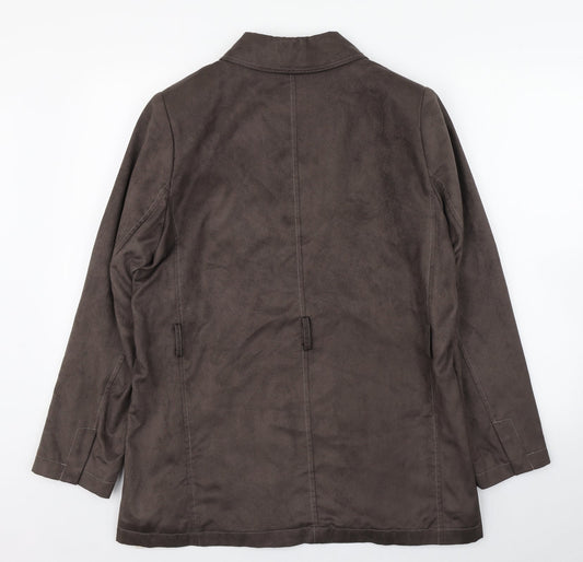 Bonmarché Womens Grey   Jacket Coat Size S  Zip