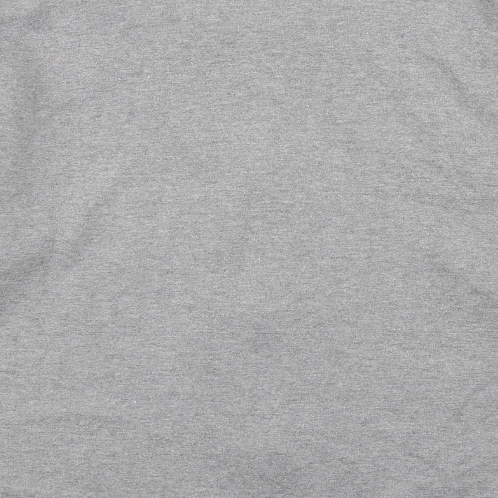 Classics Womens Grey  Cotton Full Zip Sweatshirt Size L