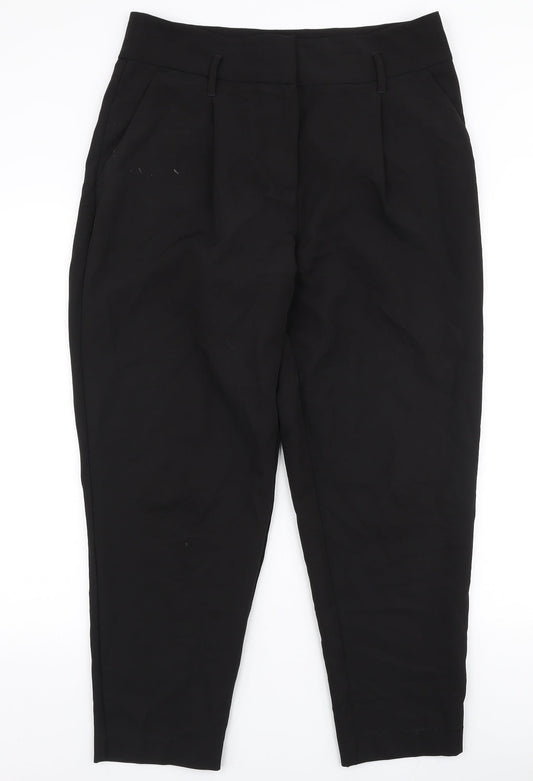 New Look Womens Black  Polyester Dress Pants Trousers Size 14 L27 in Regular Zip