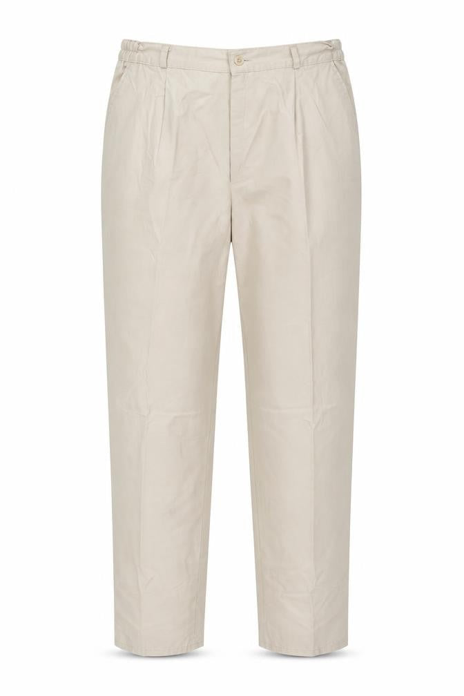 City Look Womens Beige  Polyester Chino Trousers Size 32 in L30 in Regular Zip