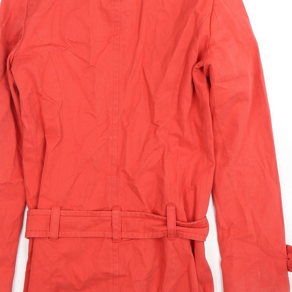 River Island  Womens Pink   Overcoat Coat Size 8  Button