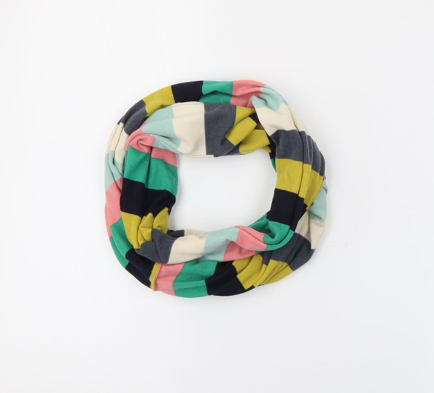 Eckled Pink Womens Multicoloured Striped Polyester  Scarf